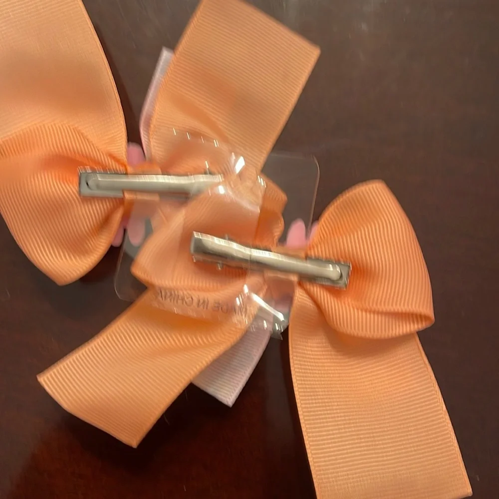 Colorful labubu monster Cartoon Hair Bows nwt set of two